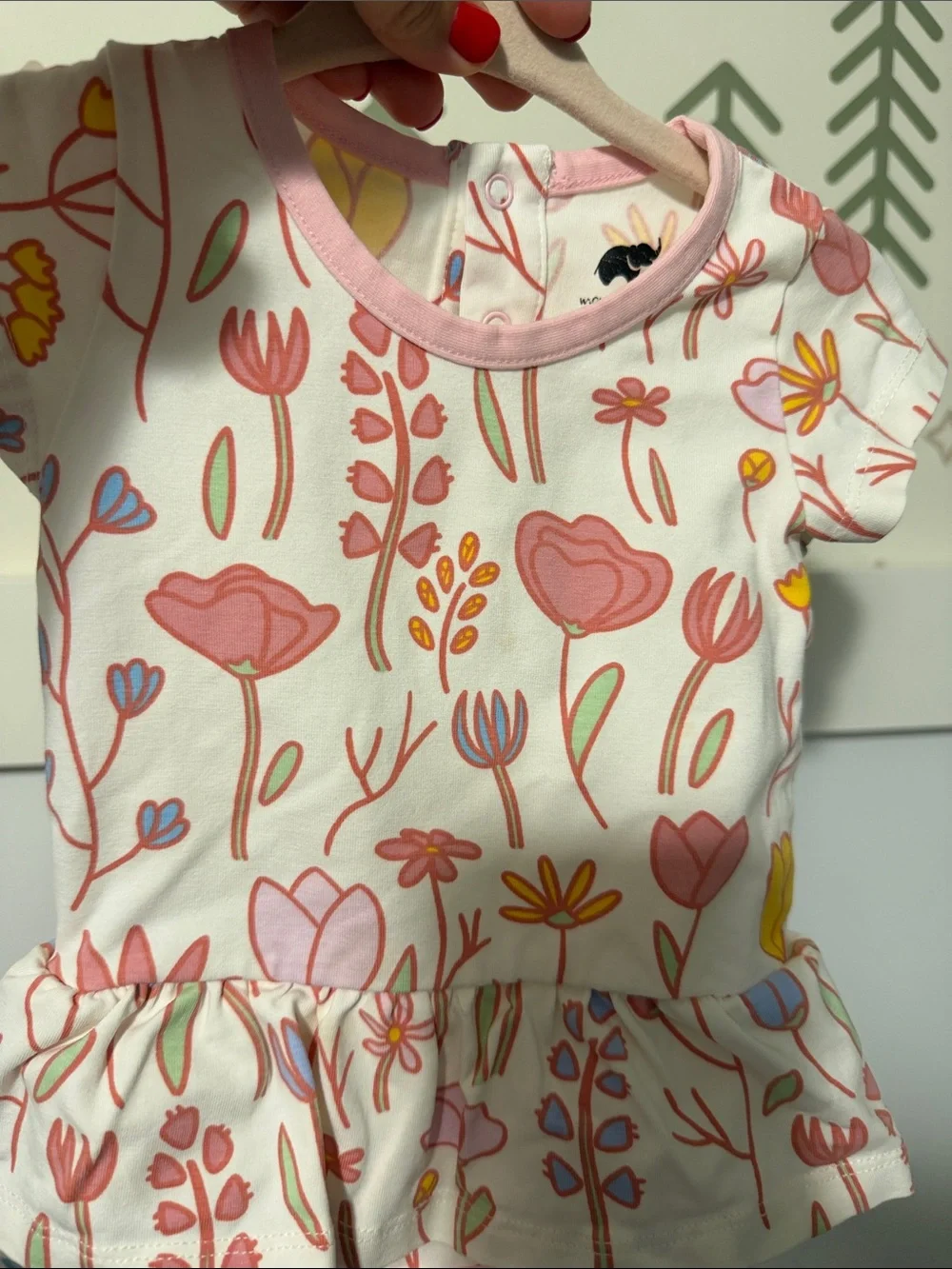 Monica & Andy Organic cotton Peplum Onesie